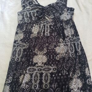 Massini 1x Black Pattern Maxi Dress